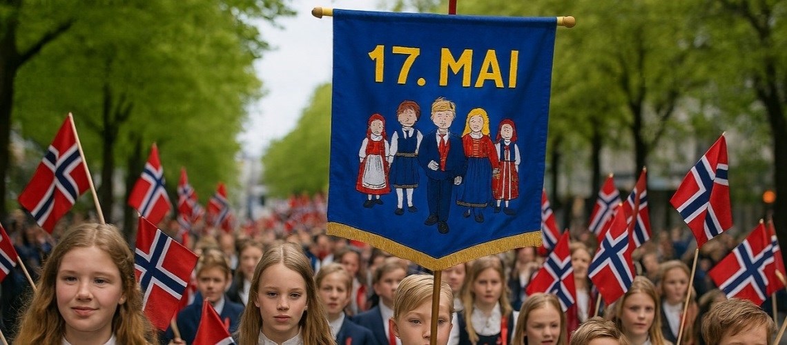 barn i 17. mai tog
