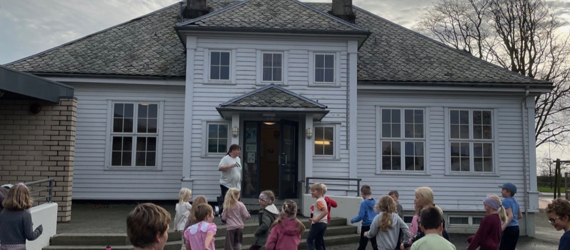 Oppvarming før Hei Verda løp.