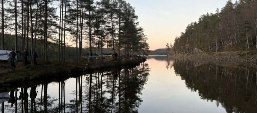 Utsikt fra leirplassen
